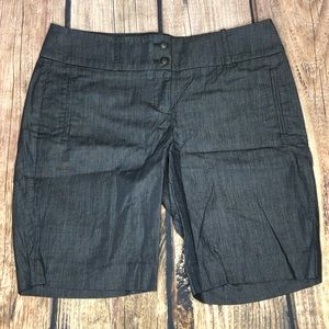 Ann Taylor Loft Gray Bermuda Shorts Size 4